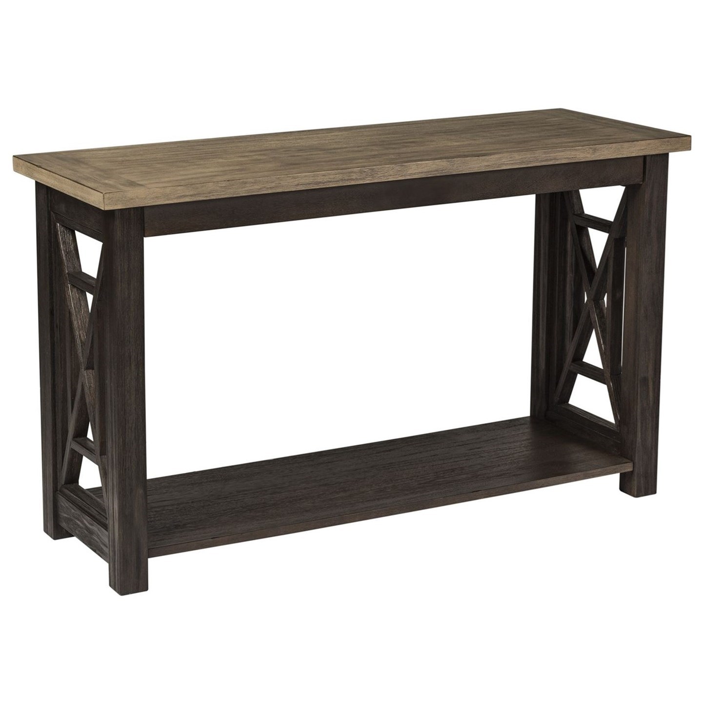 Liberty Furniture Heatherbrook Sofa Table with Bottom Shelf A1
